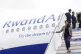 Home Secretary Suella Braverman disembarking her plane as sh