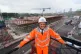Transport Secretary Mark Harper during a visit to the site o