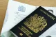 The new British passport, at the Home Office, central London