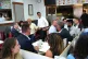 Prime Minister Rishi Sunak at the Rumbling Tum cafe in Uxbri