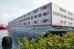 A view of the Bibby Stockholm floating detention centre at P