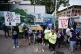 Members of the Society of Radiographers (SoR) on the picket 