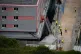 Workers leave the Bibby Stockholm today, following what is t