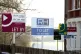 Estate agent signs placed outside homes