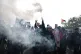 Protesters during a pro-Palestine march organised by Palesti