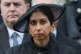Then home secretary Suella Braverman during the Remembrance 