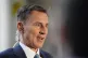 Chancellor of the Exchequer Jeremy Hunt speaks to the media 