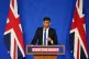 Prime Minister Rishi Sunak during a press conference in the 