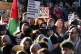 Protesters during a Scottish Palestine Solidarity Campaign d
