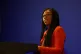 Business Secretary Kemi Badenoch speaks during her press con
