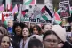 People taking part in the Honour the Children of Gaza demons