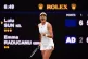 Emma Raducanu celebrates winning the second set during her m