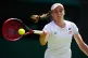 Elena Rybakina in action against Elina Svitolina on day ten 