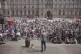 An anti-far right demonstration outside in Liverpool, follow