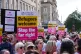 Anti-racism protesters demonstrate in Newcastle, ahead of a 