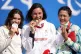 Sarah Storey celebrates after winning a gold medal in the Wo