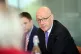 First Minister John Swinney during a visit to Forth Valley C