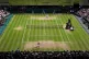A view of centre court and Jasmine Paolini against Barbora K