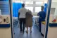 A general view of staff on a NHS hospital ward at Ealing Hos