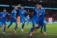 Greece's Evangelos Pavlidis (right) celebrates with Dimitrio