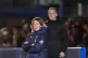 Chelsea manager Sonia Bompastor (left) on the touchline duri