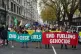 Protesters during the Climate Justice Coalition's March for 