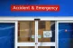 A view of an entrance to an Accident and Emergency Departmen