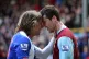 Blackburn Rovers' Michel Salgado (left) and Burnley's David 
