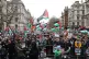 People during a pro-Palestine march in central London, organ