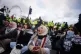 Protesters block Westminster Bridge during a Free Palestine 