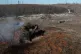 A Ukrainian Ground Forces soldier fires a British NLAW anti-