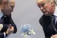 Then-U.S. President Donald Trump (right) meets with Russian 