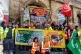 RMT general secretary Mick Lynch joins members on the picket