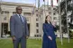 Rwandan Foreign Minister Vincent Biruta (left) with Britain'