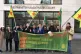 Sam Newey (centre) and supporters outside Westminster Mag Co
