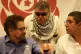 Jesus Santrich (centre) talks with Ivan Marquez (left)