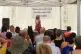 Louise Raw speaks at the Matchwomen's Festival in East Londo