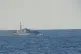 Photograph taken by Sea Watch of a ship intercepting a refug