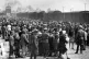 Nazi soldiers separate Hungarian Jews on the ramp at Auschwi