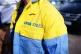 A worker outside Tata Steel's Port Talbot steelworks in sout