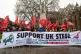 Tata Steel workers outside the Houses of Parliament, January
