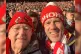 Damian McCarthy (right) with his step-dad, Howell John, at A