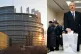 The European Parliament (left) and (right) Azerbaijani Presi