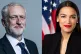 Labour leader Jeremy Corbyn and New York Representative Alex
