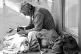 A homeless man in Edingburgh