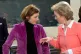 French Armed Forces Minister Florence Parly (left) and Germa