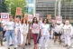Activists joined Zayna Iman outside of the Home Office on Th