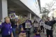 Striking council workers on the picket line in Tower Hamlets