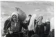 Women and children flee during the catastrophe in Palestine,