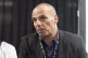 Former Greek Finance Minister Yanis Varoufakis speaks at a p